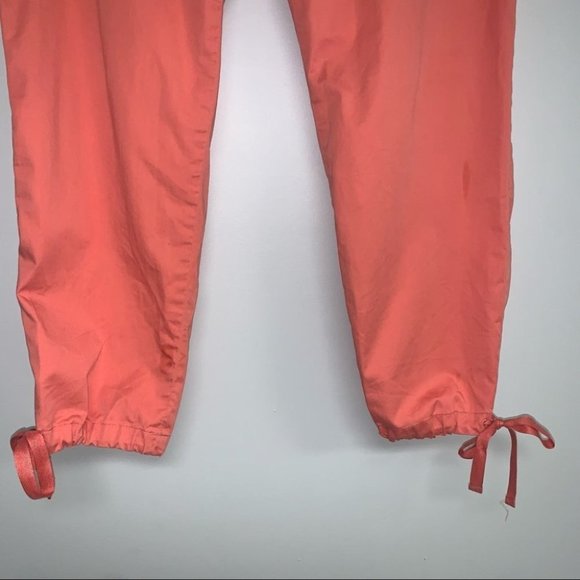 Talbots Pants Women’s Size 6 US Coral Pink Cotton Cropped Cargo Adjustable - Picture 4 of 7